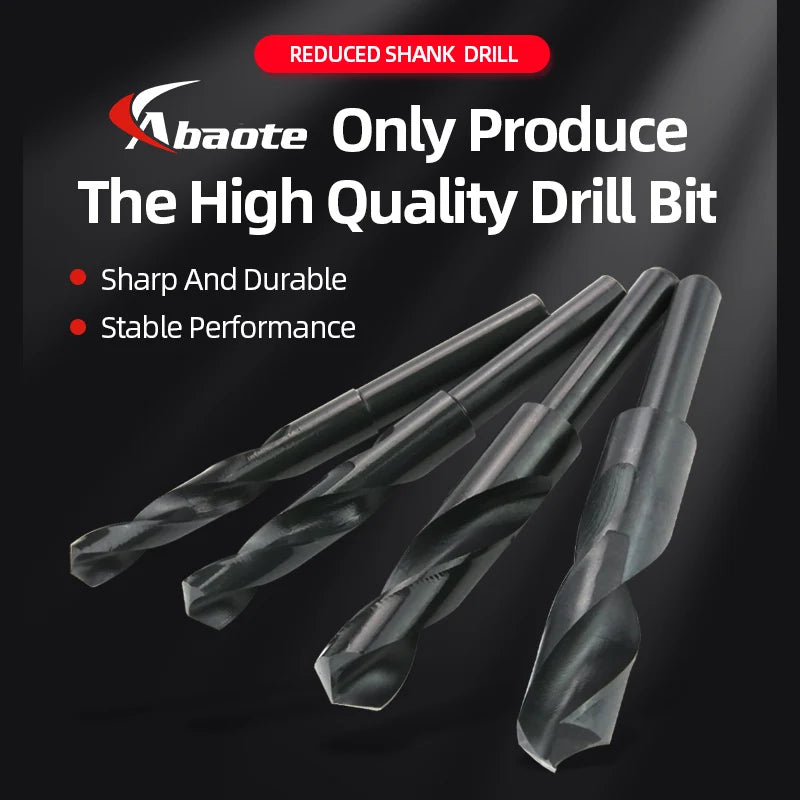 Reduced Shank HSS Twist Drill Bit 13-50mm, Nitride Coated