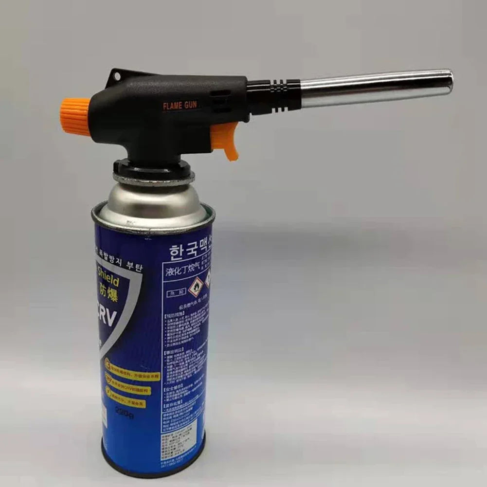 Outdoor Camping Welding Gas Burner Flame Torch BBQ Cooking Ignition Flamethrower Portable Gas Torch for Cooking And Camping