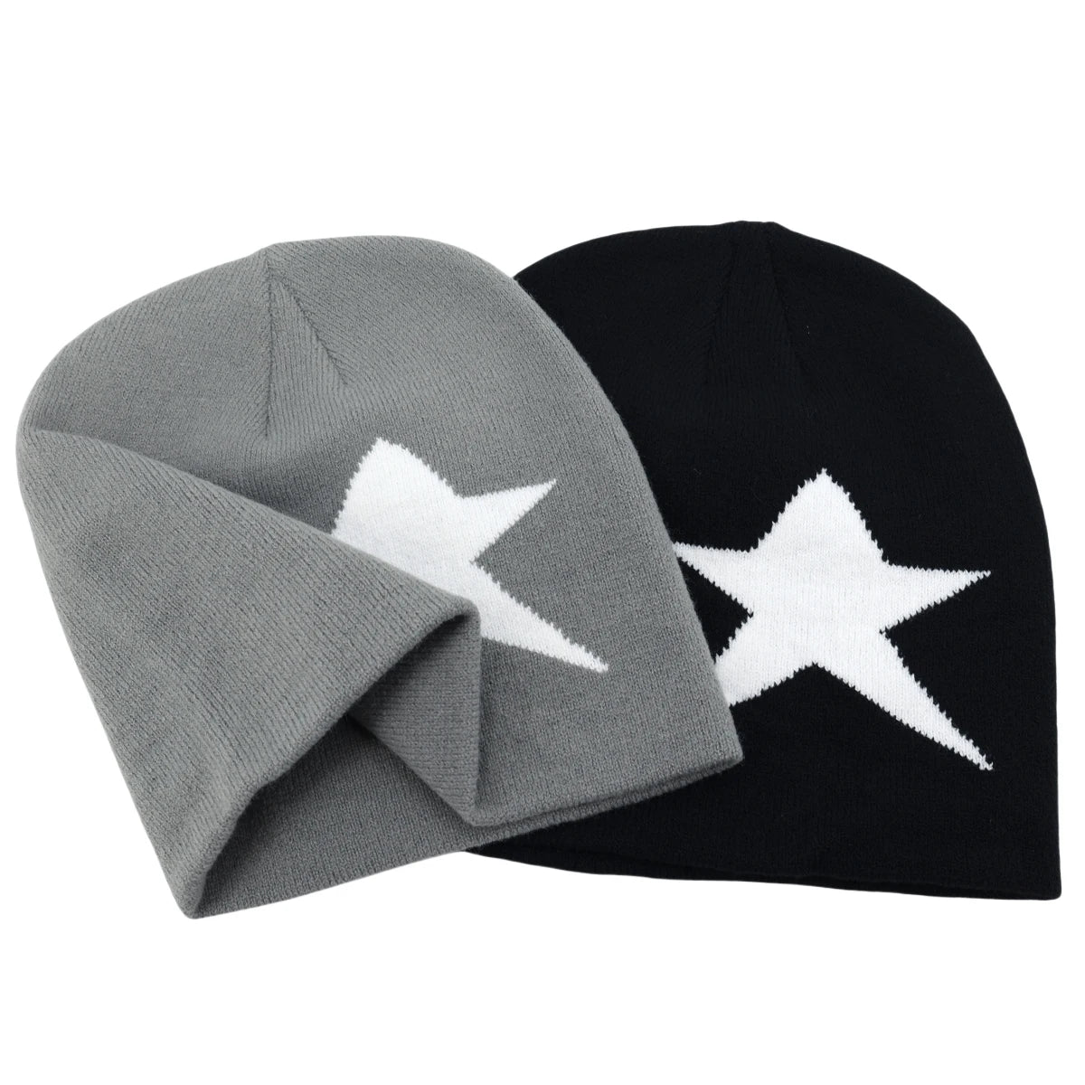 Y2K Letter Knit Beanie, Warm Ski Hat