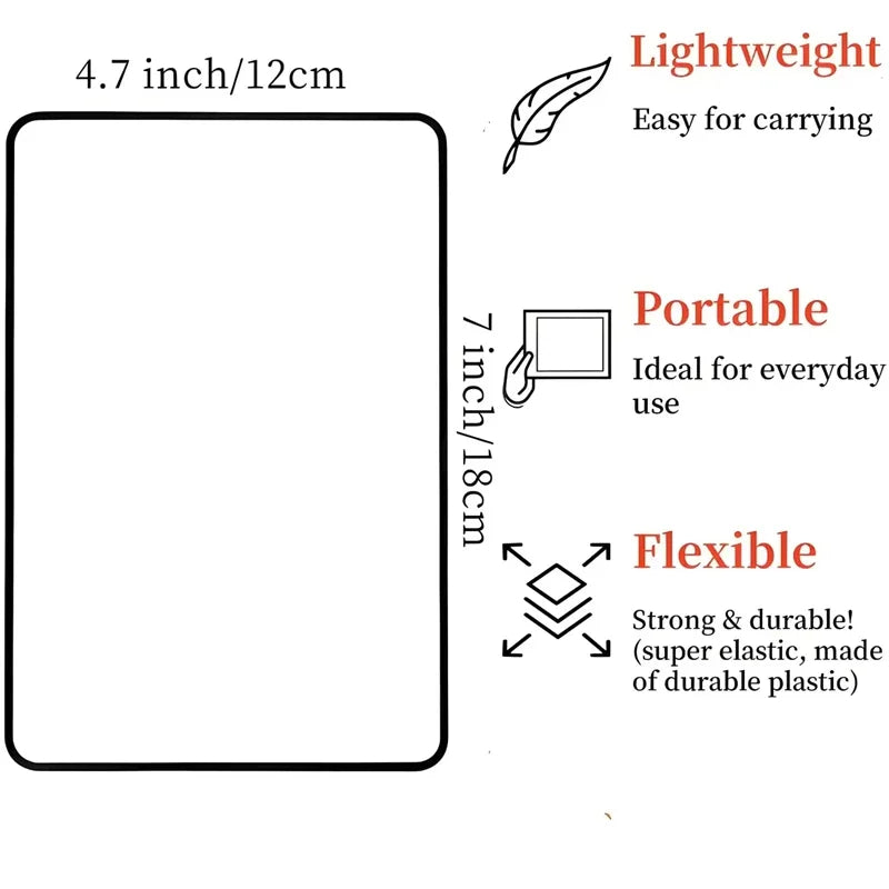 New Full Page Large Sheet Magnifier Magnifying Glass Reading Aid Glass Page Magnifying Lens Ultra-thin Reading Magnifier  New