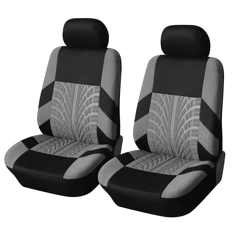 Universal Car Seat Covers 5 Pc Set with Tire Track Detail