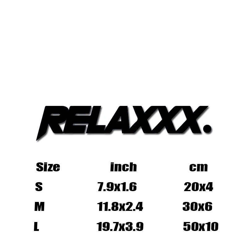 "RELAXXX"Stickers,,creative&fashion with high quality sticker for cars trucks motorcycles &laptops!