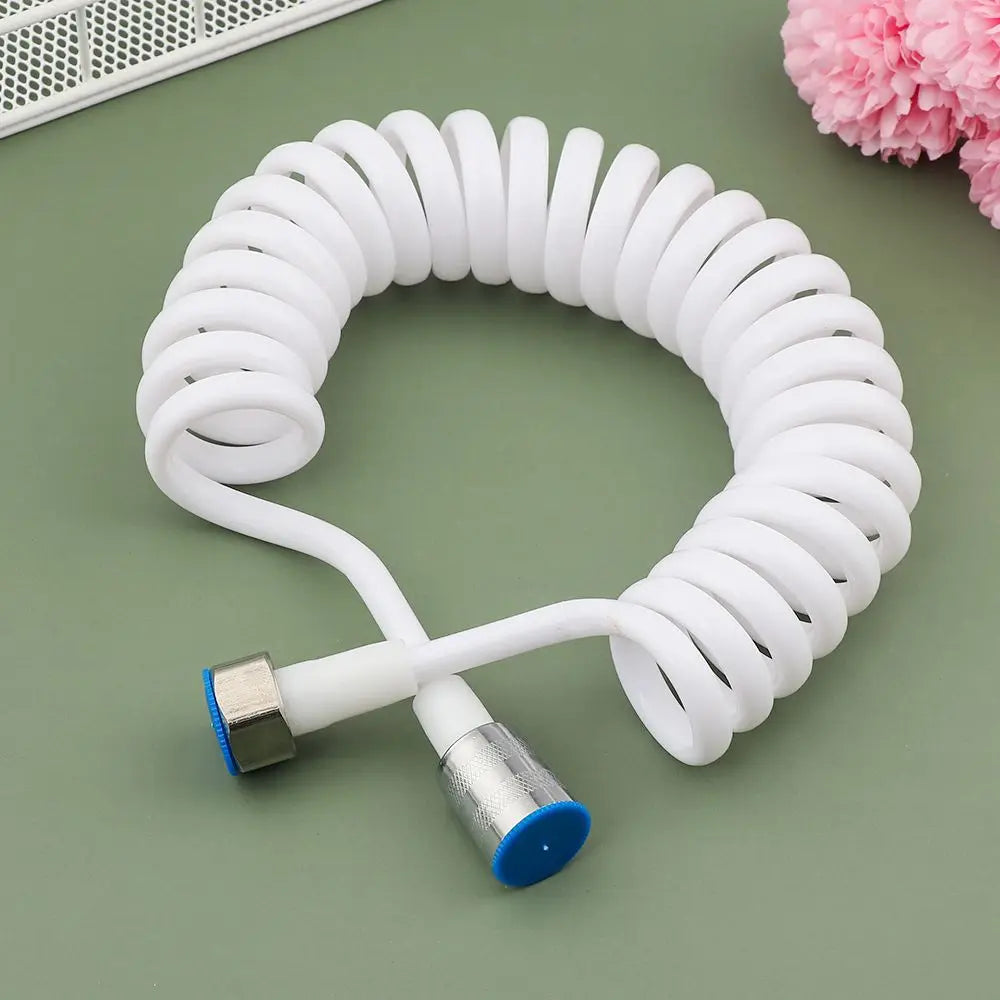 Flexible Anti-wrap Telephone Line Style Bath Sprayer Connect Pipe Spring Shower Hose Toilet Bidet Water Plumbing