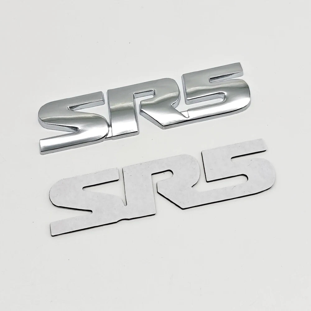 3d Metal Letters Logo SR5 Emblem Car Fender Door Side Badge SR5 Sticker for Toyota Tundra Hilux Tacoma 4runner SR5 Acessories