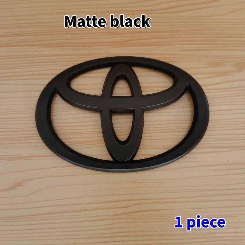 3D Car Emblem sticker For Toyota Front Grill Hood Rear Trunk Logo Corolla Camry RAV4 Hilux Yaris Prius Prado Badge Accessory