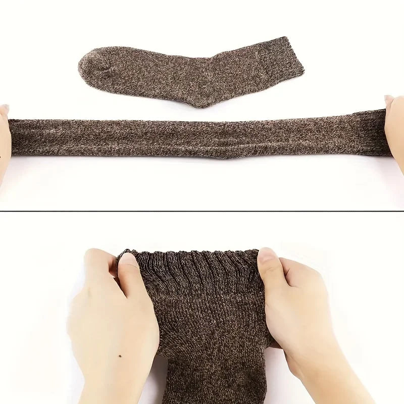 Men's Thick Terry Crew Socks, 3 or 5 Pairs