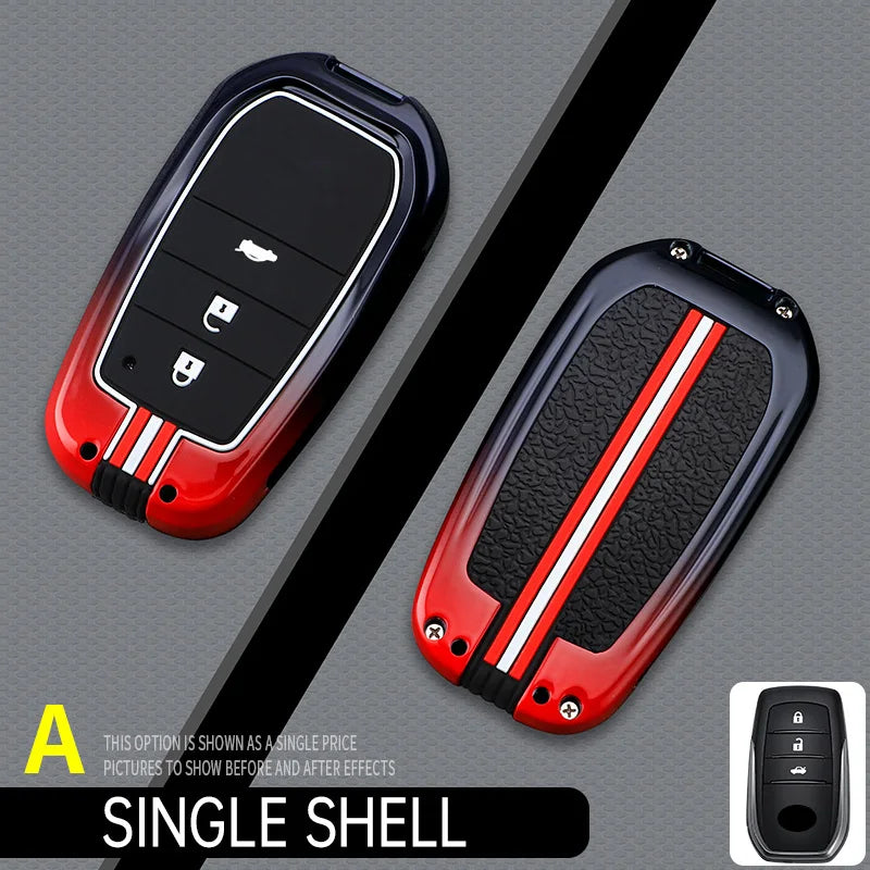 Car Key Case Cover For Toyota CHR Hilux Fortuner Land Cruiser 200 Camry Corolla Crown RAV4 Highland,Car Interior Accessories