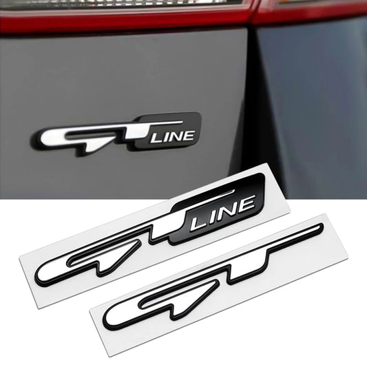 GT Line Chrome Emblem Badge for Kia Ceed, Picanto, K5, Stonic, Optima, Sportage