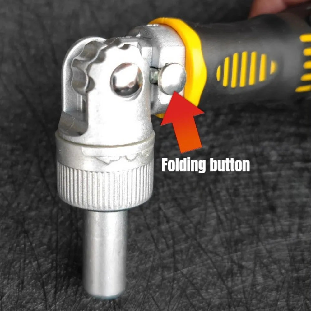 72-Tooth Ratchet two-way screwdriver Set bendable labor-saving screwdriver bit kit one-word cross Household maintenance tool