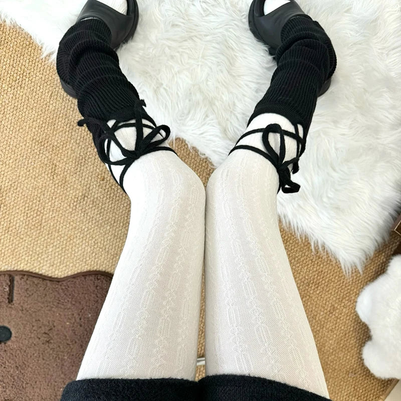 Women's Vertical Striped Tights, 150g Thermal