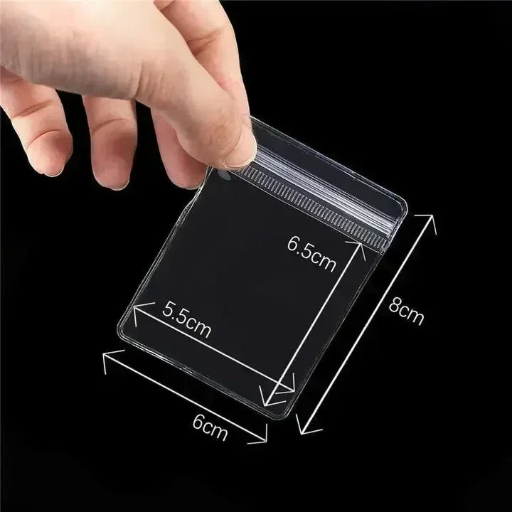 Wholesale PVC Self Sealed Bags for Jewelry Earrings Necklace Rings Storage Package Bag Organizer Dust-proof Anti-oxidation Pouch