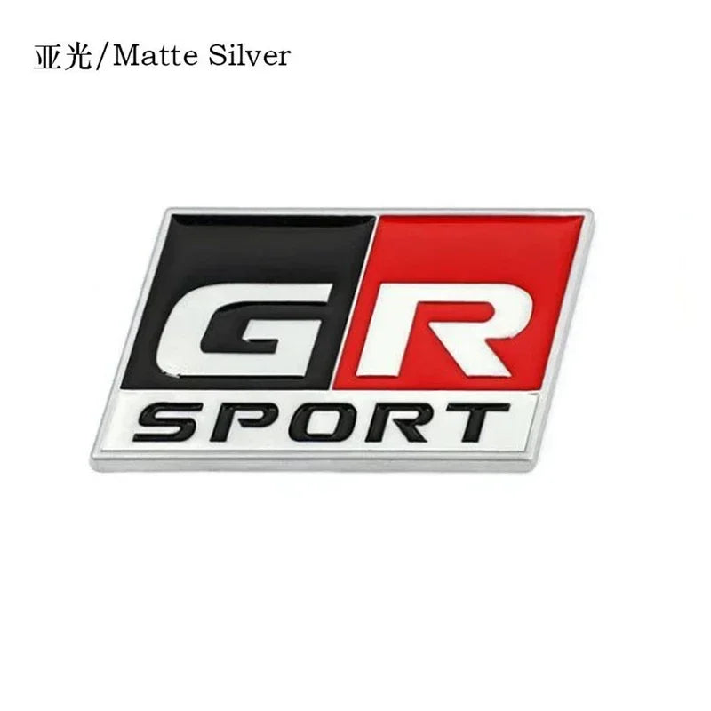 3D Metal Car Sticker Labeling Emblem Badge Decals For Toyota sport GR Sport RAV4 C-HR Avensis Prado Prius Car Auto Accessories