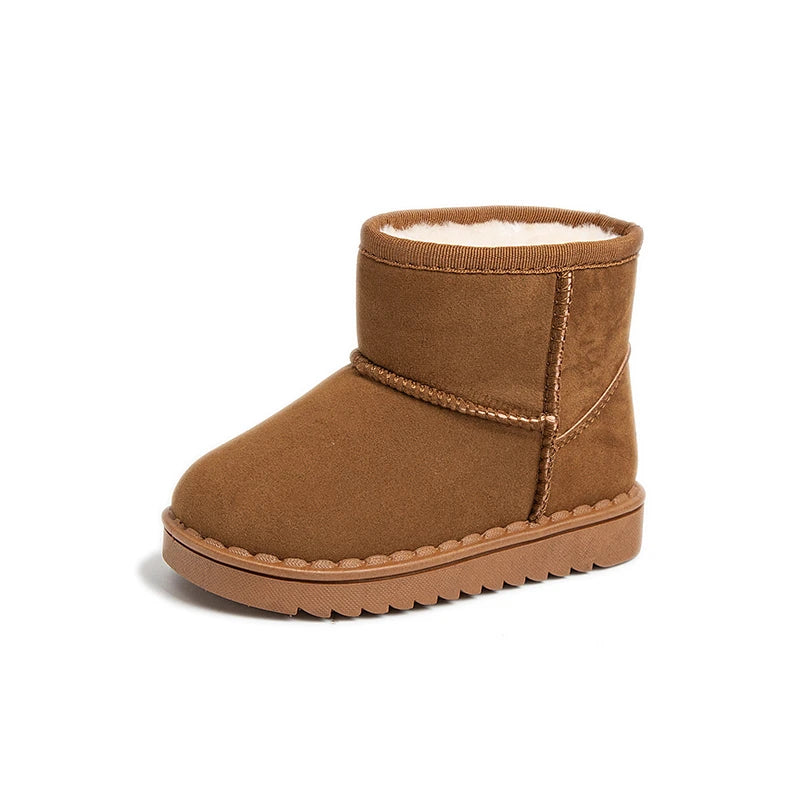 Kids Plush Snow Boots - Slip-On Short Winter Boots for Boys and Girls - photo 9