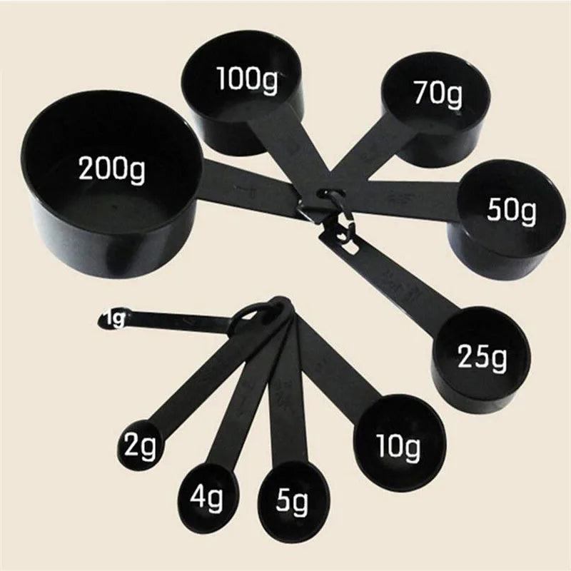 Plastic Measuring Spoon & Cup Set - Baking Scoops, 5 or 10 Pcs