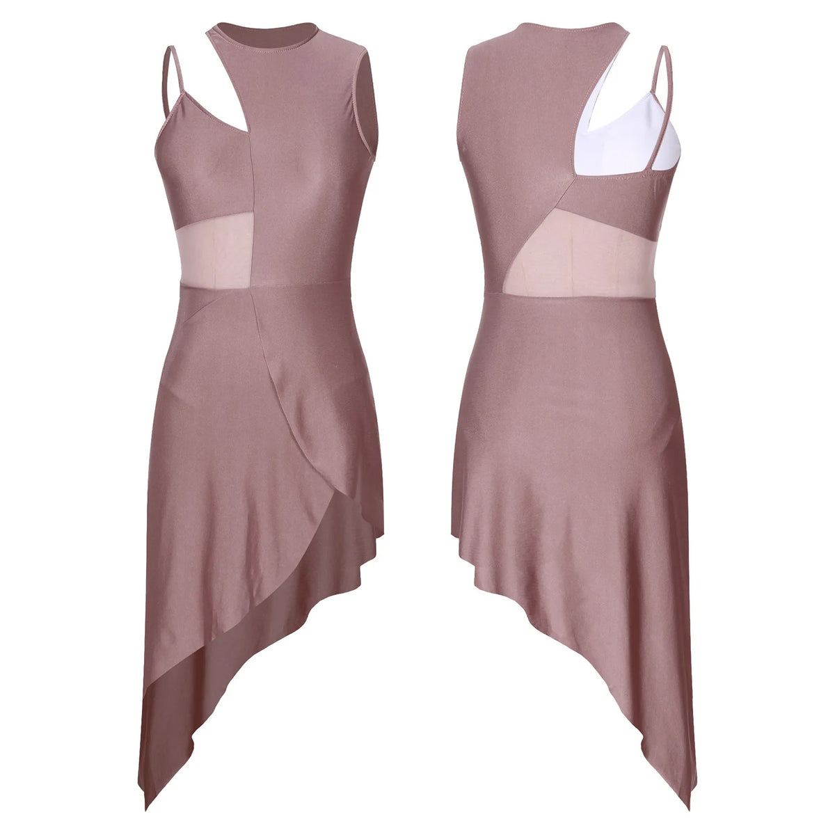 Women's sleeveless ballet lyrical dance dress