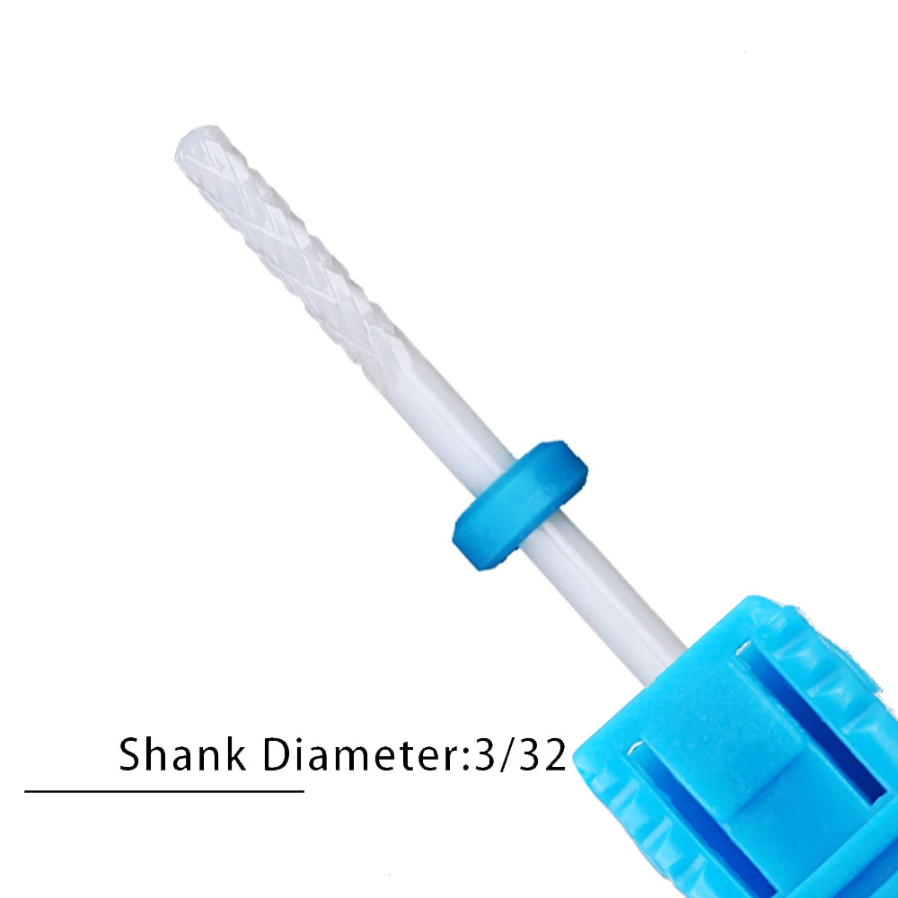 Nail Drill Bits Flame Ceramic Cutters for Manicure Electric Pedicure Nail Bits Gel Polish Remover Files Burr Nail Accessories