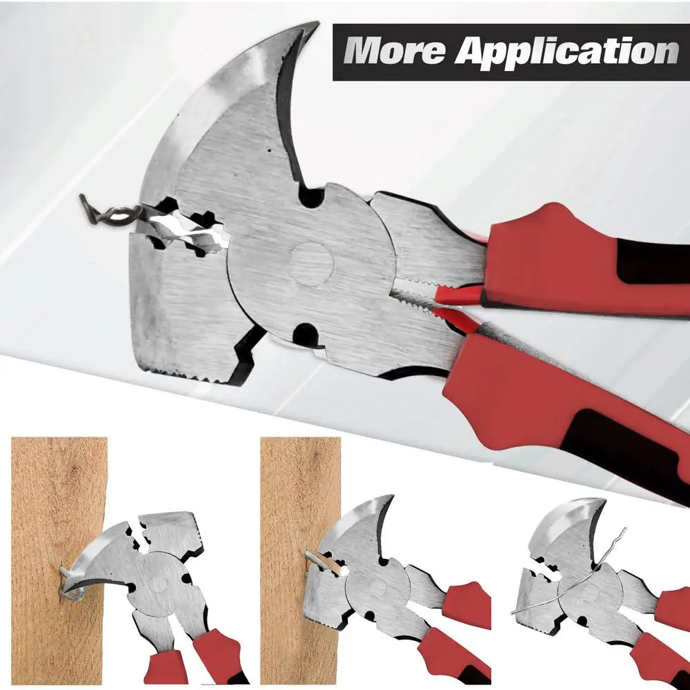 Fence Pliers Heavy Duty Fencing Pliers Wire Cutter Tool Heavy Duty Multifunctional Hand Tools With Hammer Head Nail Puller For
