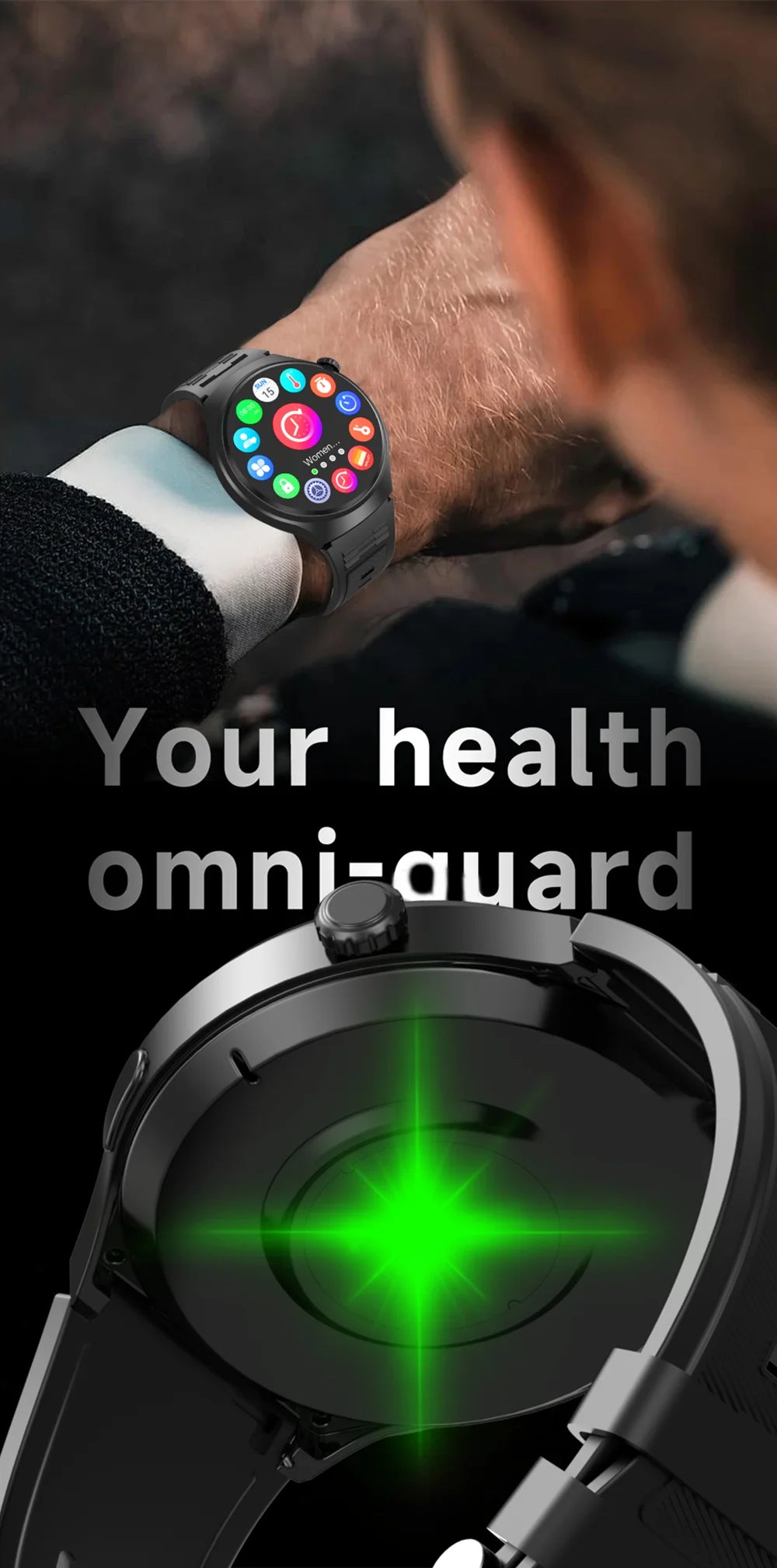 G.L Wear 2026 New Men's Smart Watch HD Display Health Tracking Bluetooth Calling Voice Assistant Sports Smartwatch