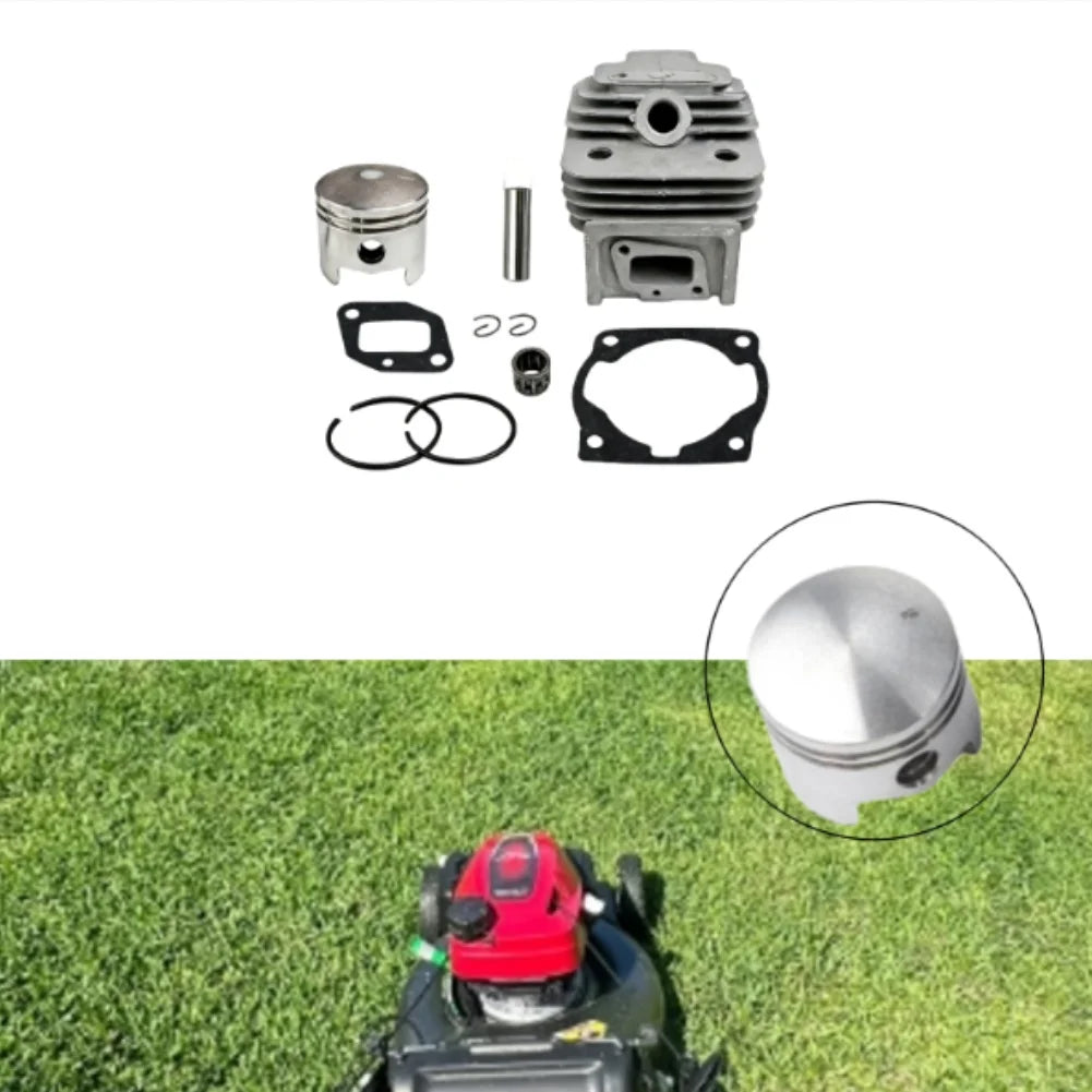 44mm Cylinder And For Piston Kit For 52CC 44-5 Brush Cutter, Metal Replacement Set With Rings And Pins