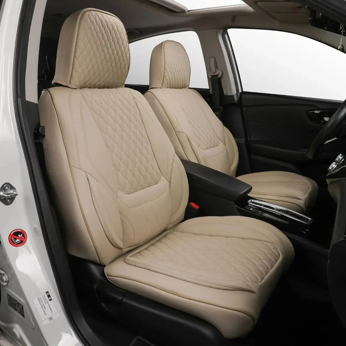 EKR Universal Car Seat Covers 5 Seats Full Set For Toyota Honda Lexus Ford Kia Hyundai Audi Waterproof Leather Auto Seat Protection All-Season Universal Fit Most Car Sedan SUV Car Accessories