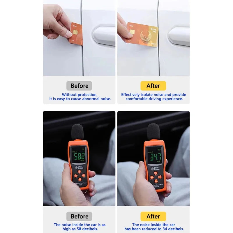 Car Door Seal Strip Rubber B Pillar Anti-Noise Dustproof For Toyota RAV4 Camry Corolla Harrier Venza Cross Frontlander CHR IZOA