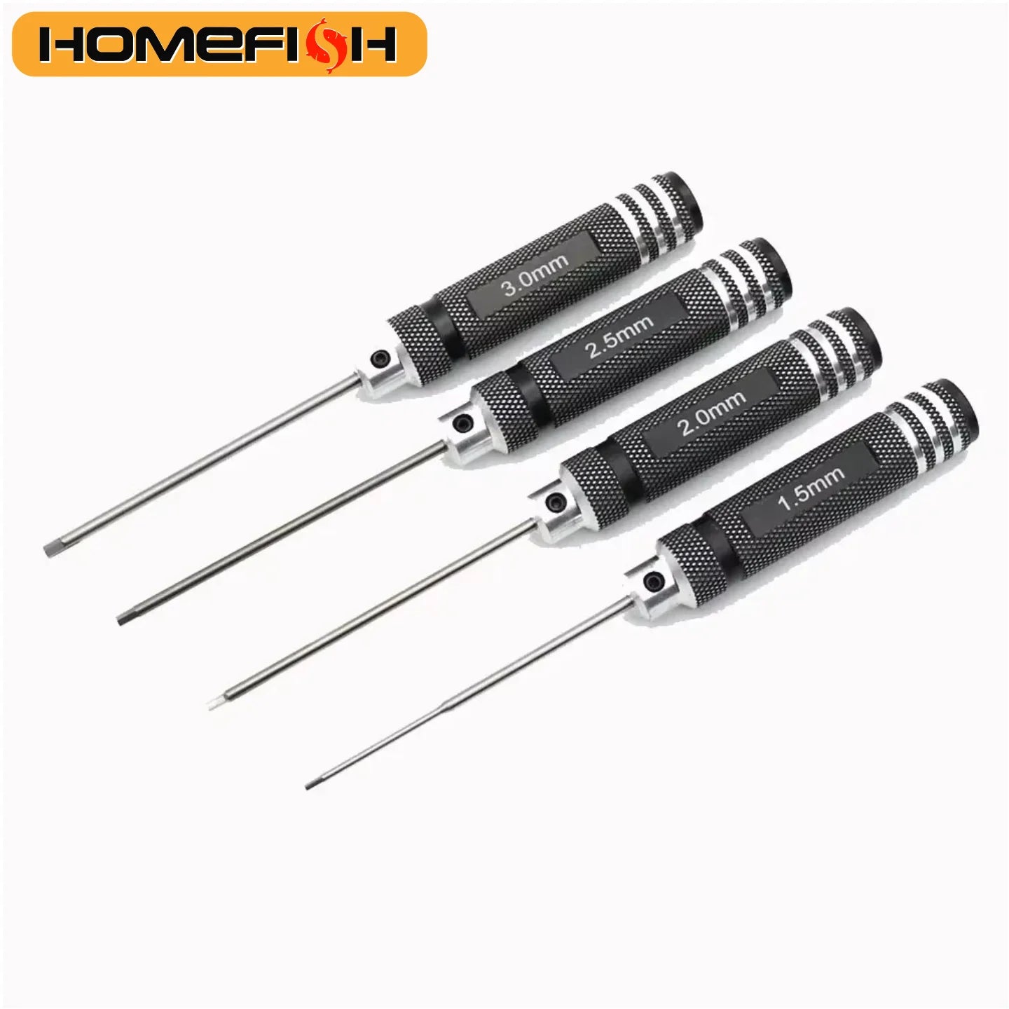 4Pcs 1.5/2/2.5/3.0mm Black Hex Driver Allen Wrench Hand Tool Set RC Car Model Repair Maintenance Tool