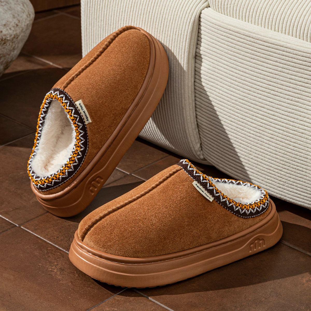 Unisex Fuzzy Slipper Boots - Anti-Slip Plush House Shoes - photo 3