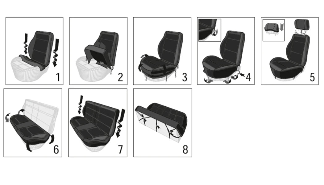 Universal Car Seat Cover Full Set for Car, SUV, Truck & Van