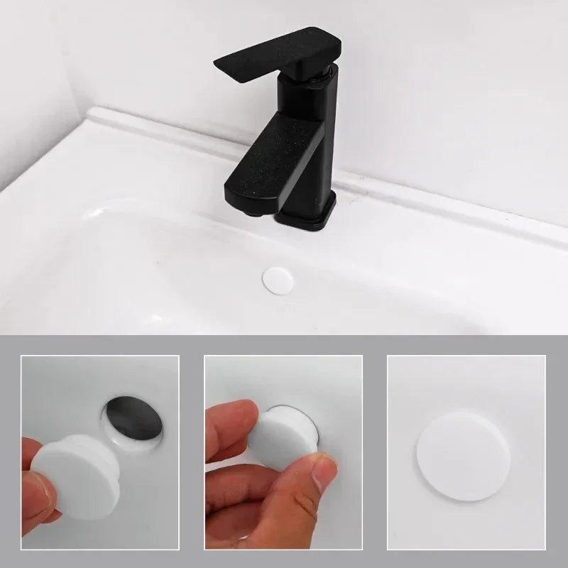 Wash Basin Overflow Cover Kitchen Bathroom Sink Hole Plug Water Level Rise Overflow Water Plug Bathtub Drainage Cover