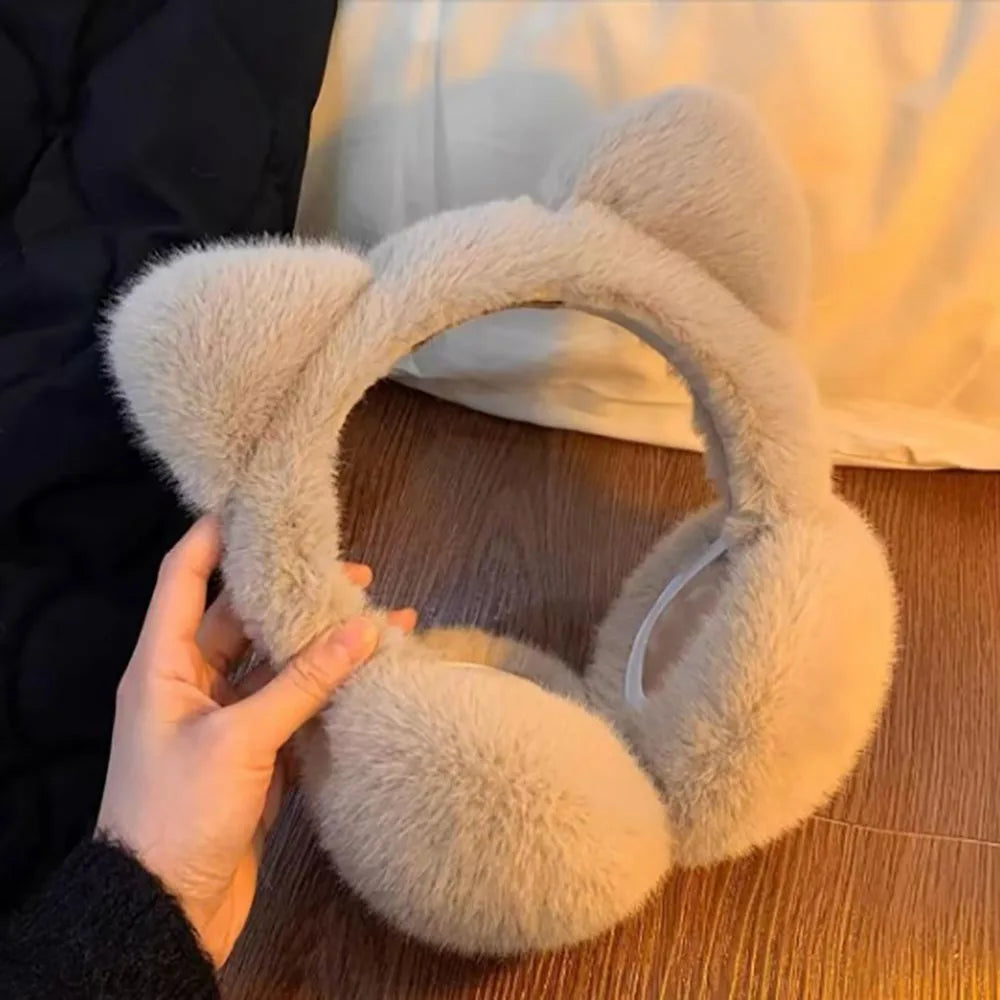 Cute Cat Ear Earmuffs - Foldable Windproof Winter Ear Warmers - photo 10