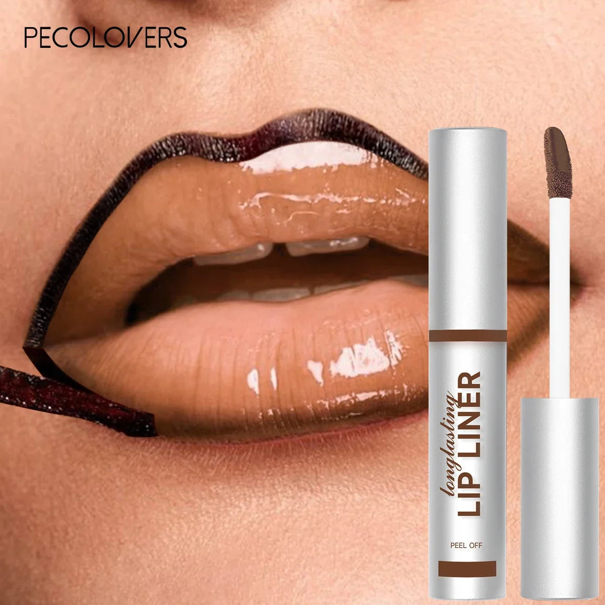 1PC Lip Liner Peel Off Tattoo Lipgloss Long Lasting Matte Lip Tint Contour Tear-off Lips Stain-Easy To Create Daily Makeup