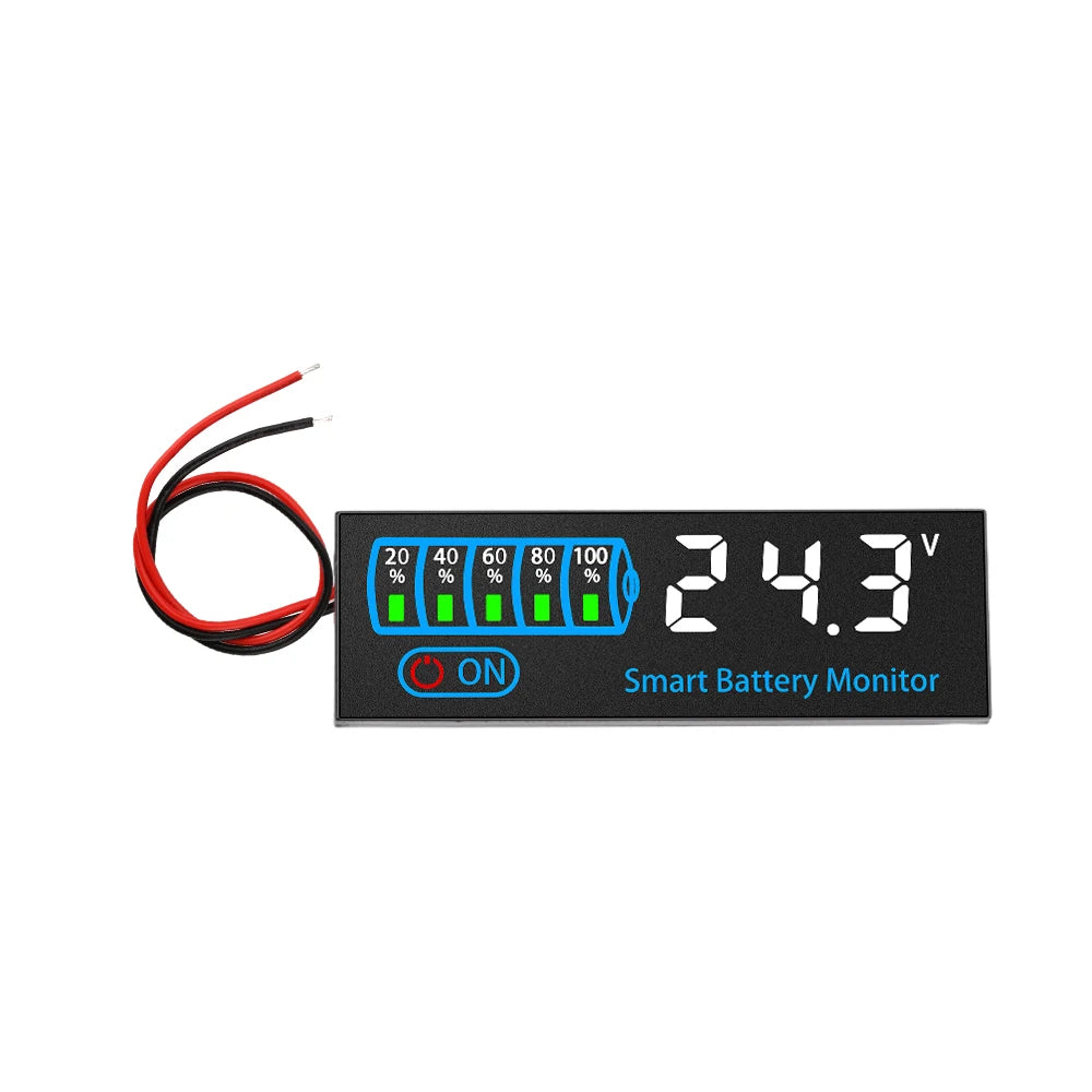 DC7-40V Battery Level Indicator 12V 24V 36V 48V Acid/Lipo Lithium Battery Capacity Board Voltage Battery Charging Tester ﻿