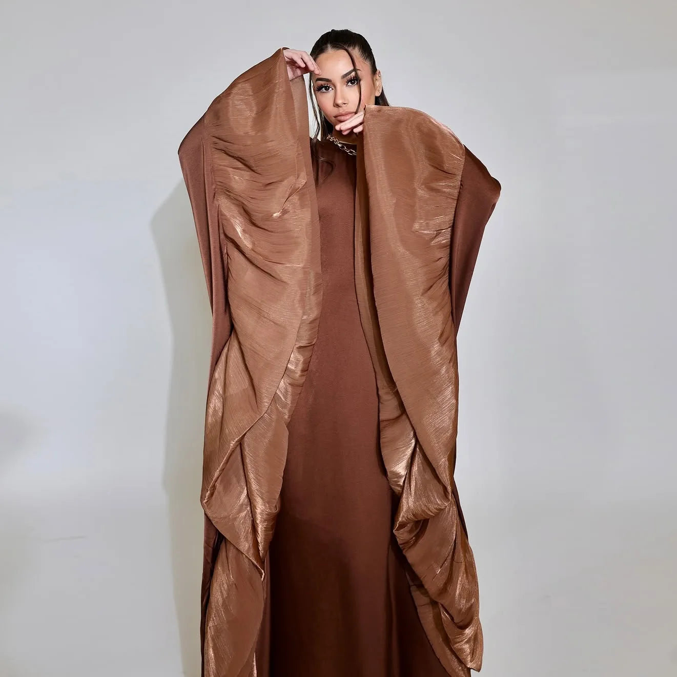 Muslim Women Arabic Dubai Abaya Long Dress Modest Ramadan Robe Kaftan Femme Islam Clothing Eid Djellaba Kebaya Caftan Marocain