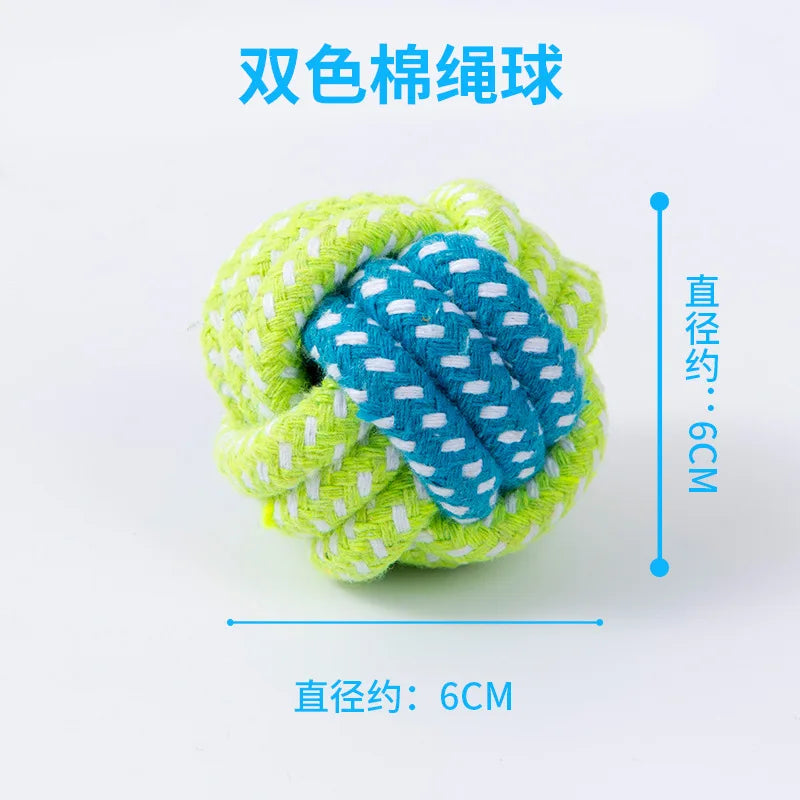 Knotted Cotton Rope Dog Toy Set - Tug & Chew Toys, 5 Styles - photo 7