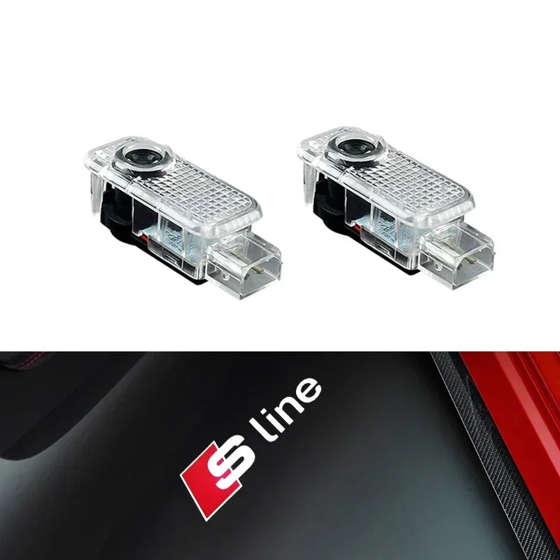 LED Door Projector Welcome Light for Audi A1/A3/A4/A5/A6/A7/Q2/Q3/Q5/Q7/Q8/S3-S8/TT/RS