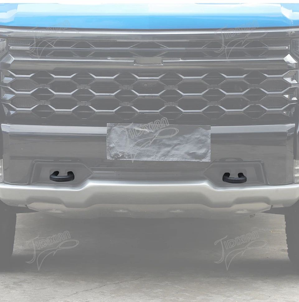 JIDIXIAN Fit for Chevrolet Silverado for GMC Sierra 2014-2026 Car Exterior Front Bumper Trailer Tow Hook Protective Cover