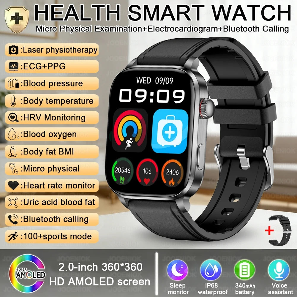 Premium Smart Watch — AMOLED, Bluetooth Calling, Fitness Modes