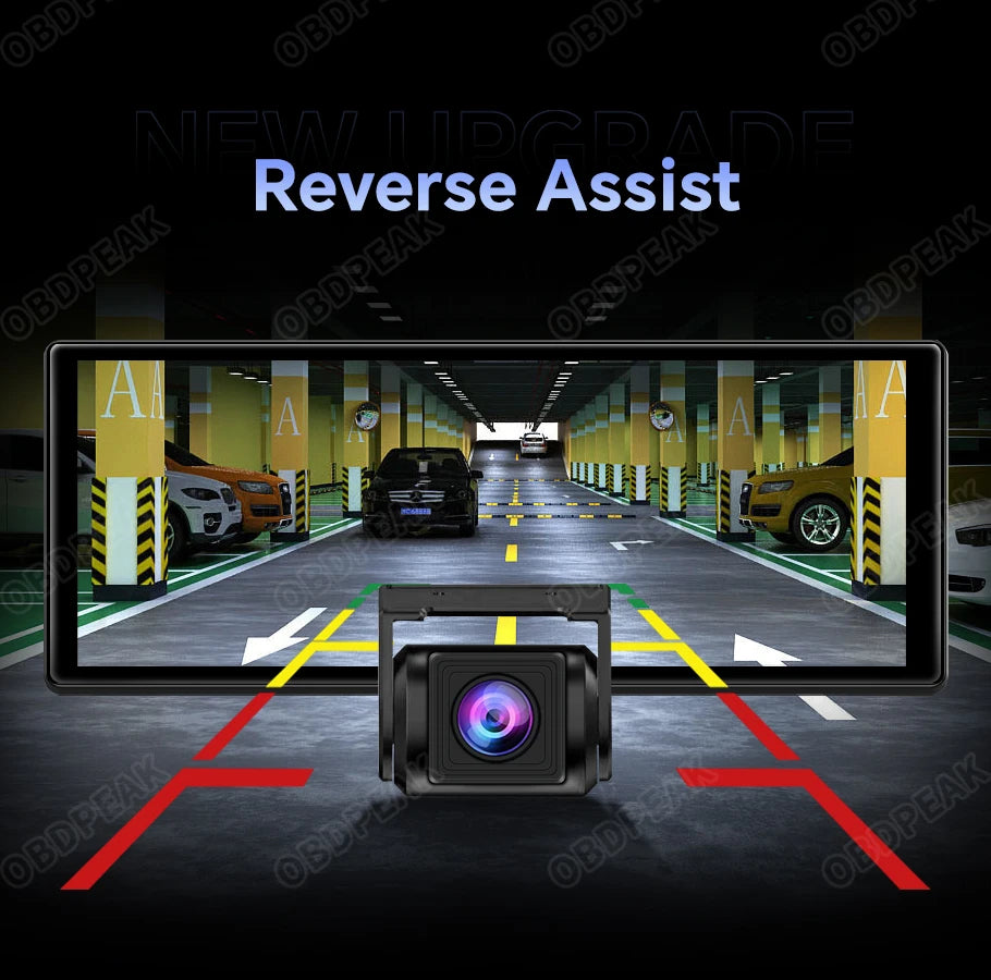 K60 Pro 11.3" 4G+64G WIFI Android 14 AI Screen GPS Navigation Carplay Android AUTO 1080P Dash Cam RearView Mirror Video Recorder