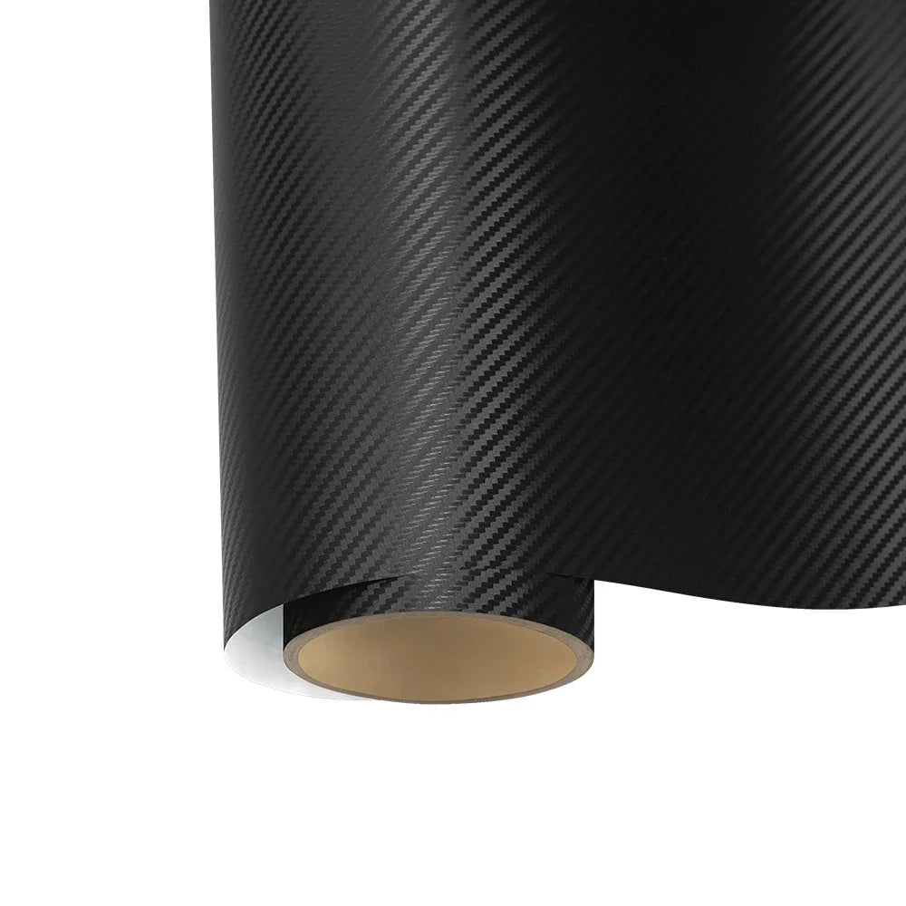 3D Carbon Fiber Black Vinyl Wrap Car Motorcycle Adhesive Vinyl Body Wrapping Film PVC Styling Auto Decal Car Accessories