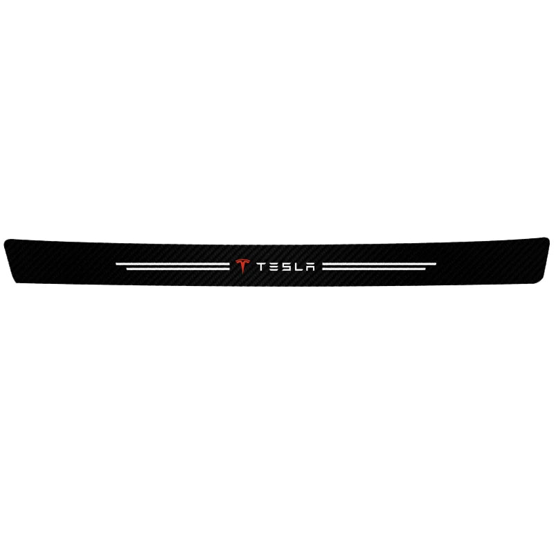 Carbon Fiber Car Door Sill Protector Sticker – Tesla Model 3, Y, S, X, Cybertruck & Roadster