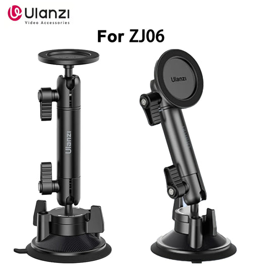 Original Ulanzi ZJ06 Phone Holder Suction Cup Telescopic Bracket Magnetic Fixation Vehicle Mounted Photography Stand Magsafe