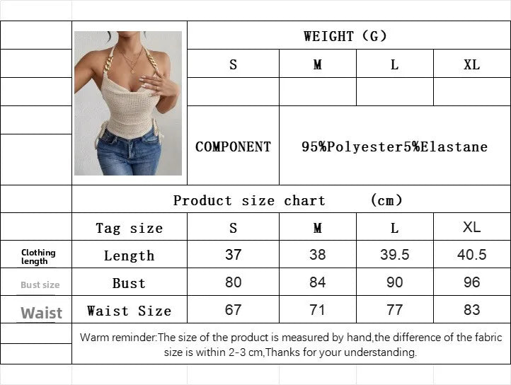 Women's ring buckle backless halter crop tank — view 5 of 9