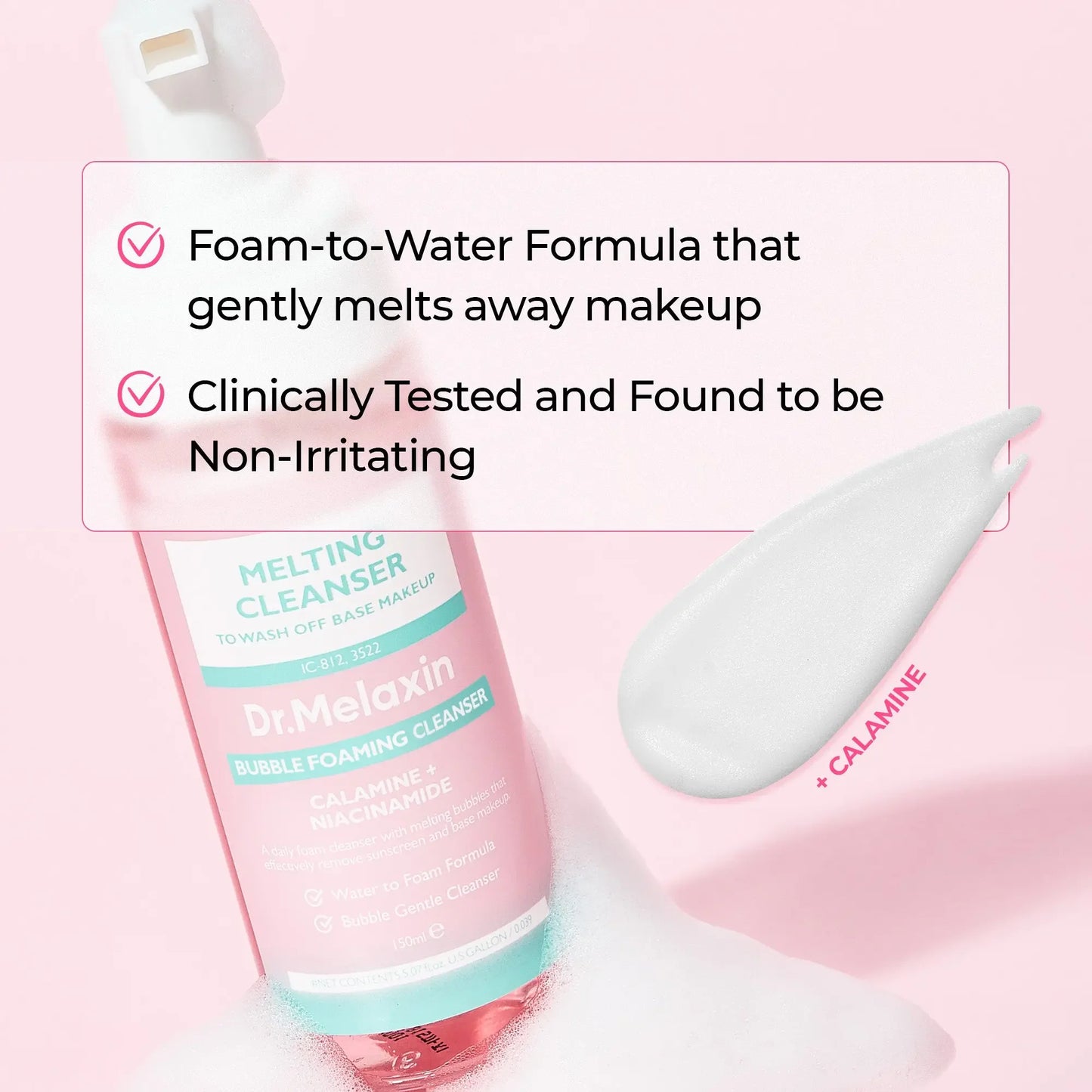 Melting Cleanse Hypoallergenic Makeup remover with Quick Bubble, Deep Pore Cleansing for all skin type, 150ml