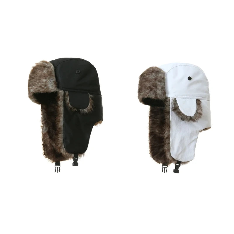 Faux Fur Trapper Hat with Ear Flaps, Ushanka