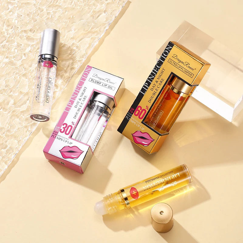 Instant Volumising Lip Plumper Oil Lip Enhancer Lip Gloss Plumping Serum Moisturizing Anti-Wrinkle Lipstick Sexy Lip Care Makeup