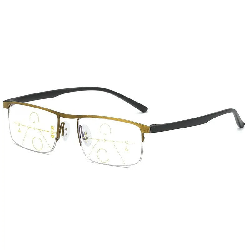 Multifocal Reading Glasses — Progressive Near and Far Lenses with Blue Light Filter