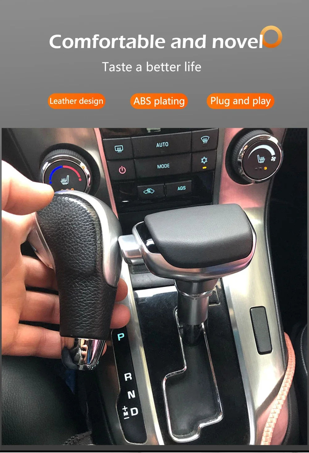 For Chevrolet Cruze Kopac Orlando Car Automatic Transmission New Leather Gear Stick Head Shift Gear Rod Shifter Gear Shift Knob