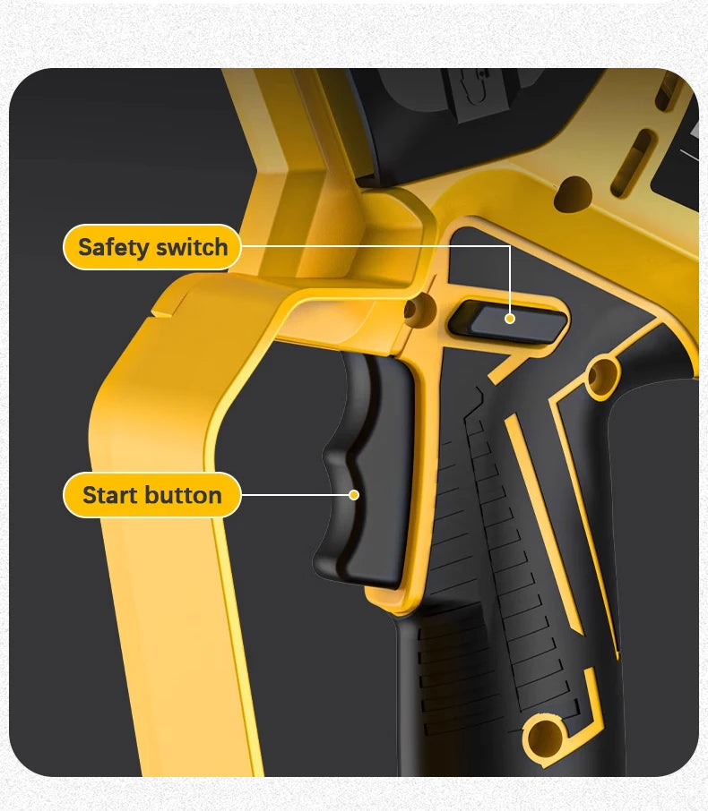 Electric Goddess Brushless 6/8in Electric Chainsaw 1380W Cordless Woodwork Cutting Garden Pruning Saw For Dewalt 20V Battery Pin