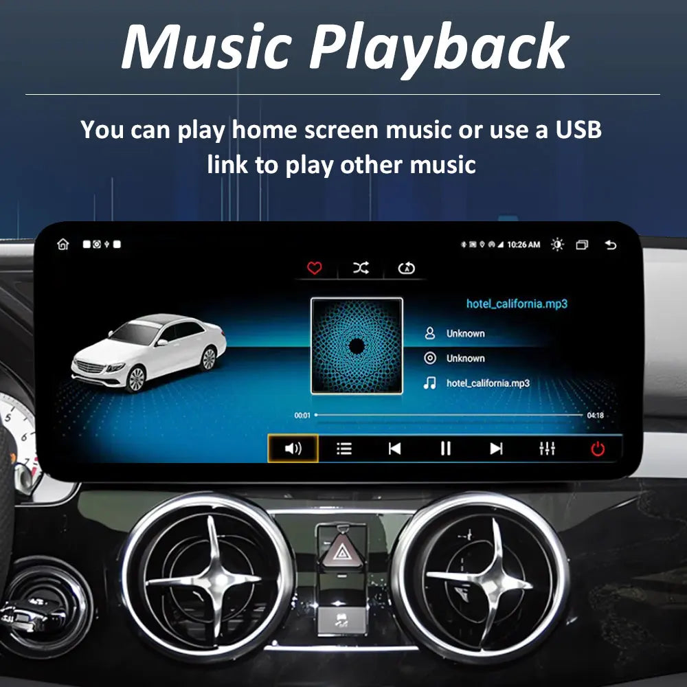 Android 16 Intelligent System for BENZ C CALSS W205 GLC 2026 - 2026 Car Video Multimedia Player GPS Navigation QLED HD Screen BT