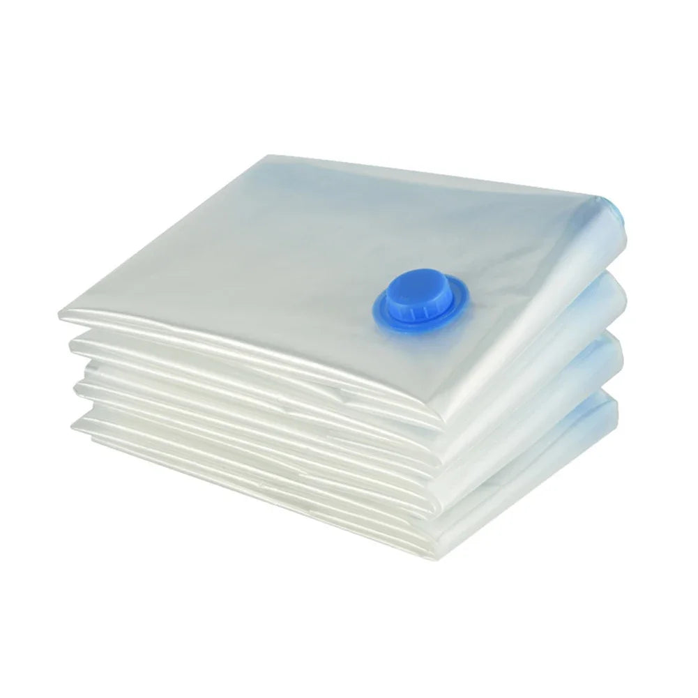 Vacuum Bag With Valve & Pump for Clothes Storing Large Plastic Compression Empty Bag Travel Accessories Storage Contain